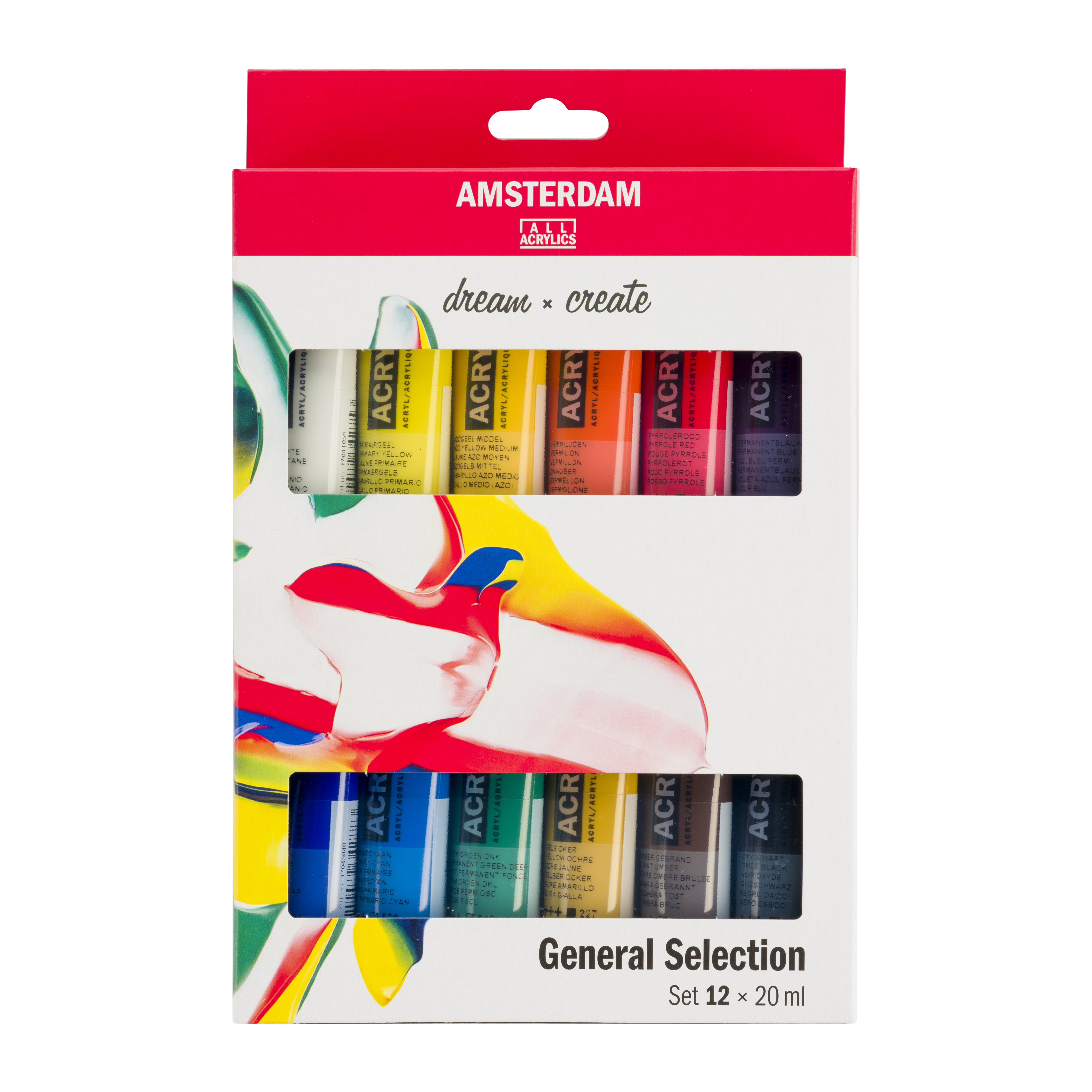 Amsterdam General Selection - Sæt med 12-90 farver, 20 ml