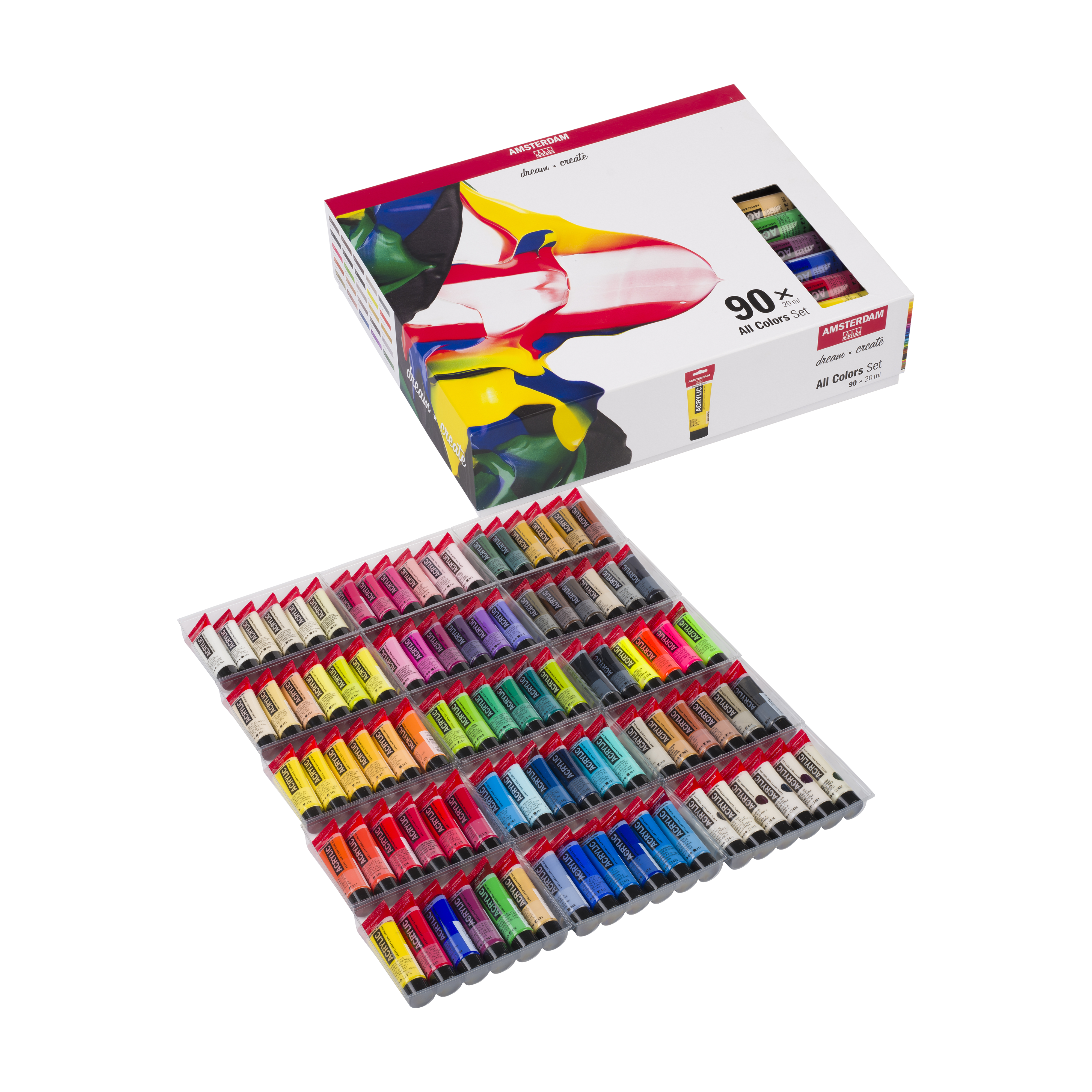 Amsterdam General Selection - Sæt med 12-90 farver, 20 ml