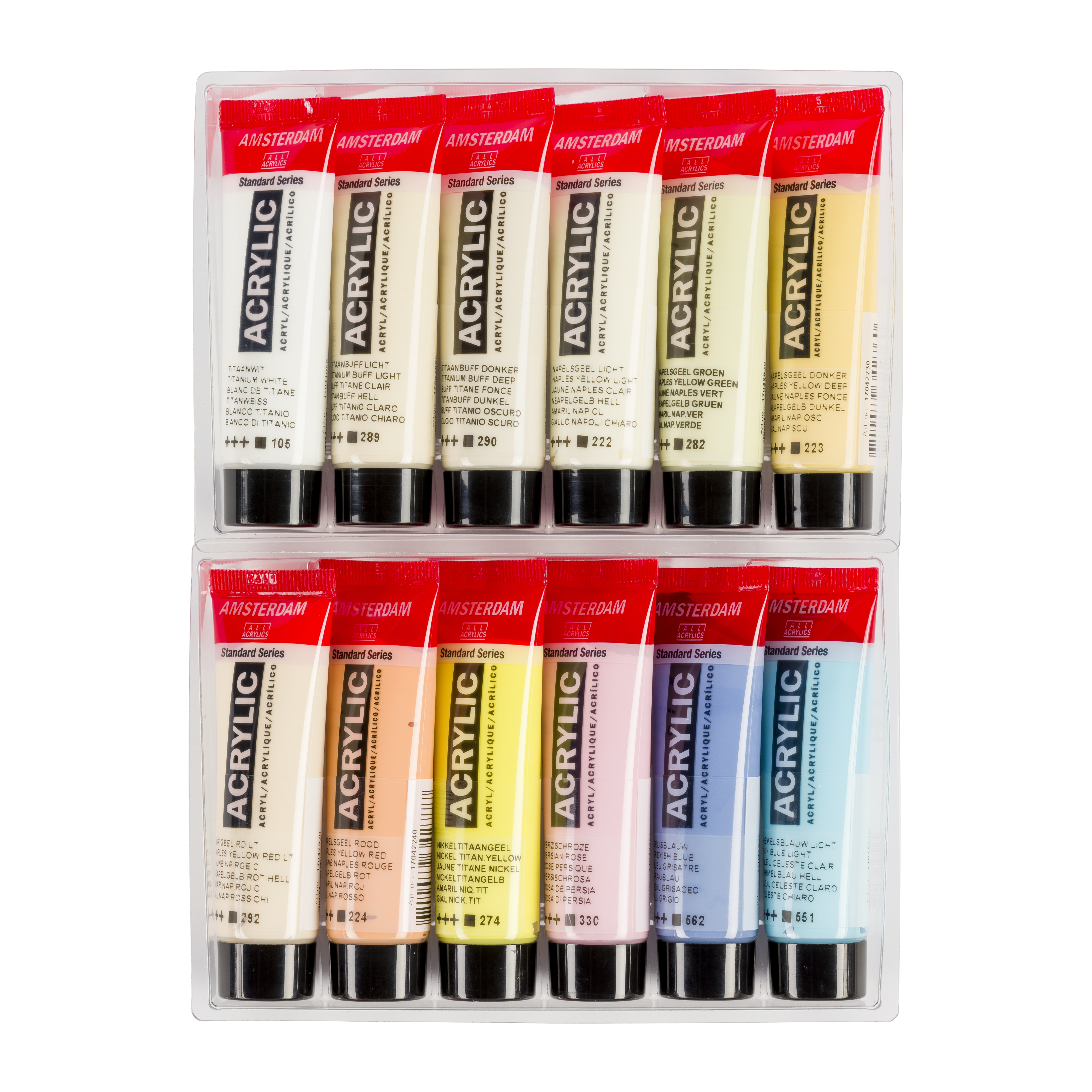 Amsterdam Standard Series Akrylmaling - Pastel, 12 x 20 ml