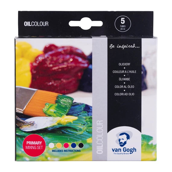 Van Gogh Oliemaling primære farver, 5 tuber med 20 ml