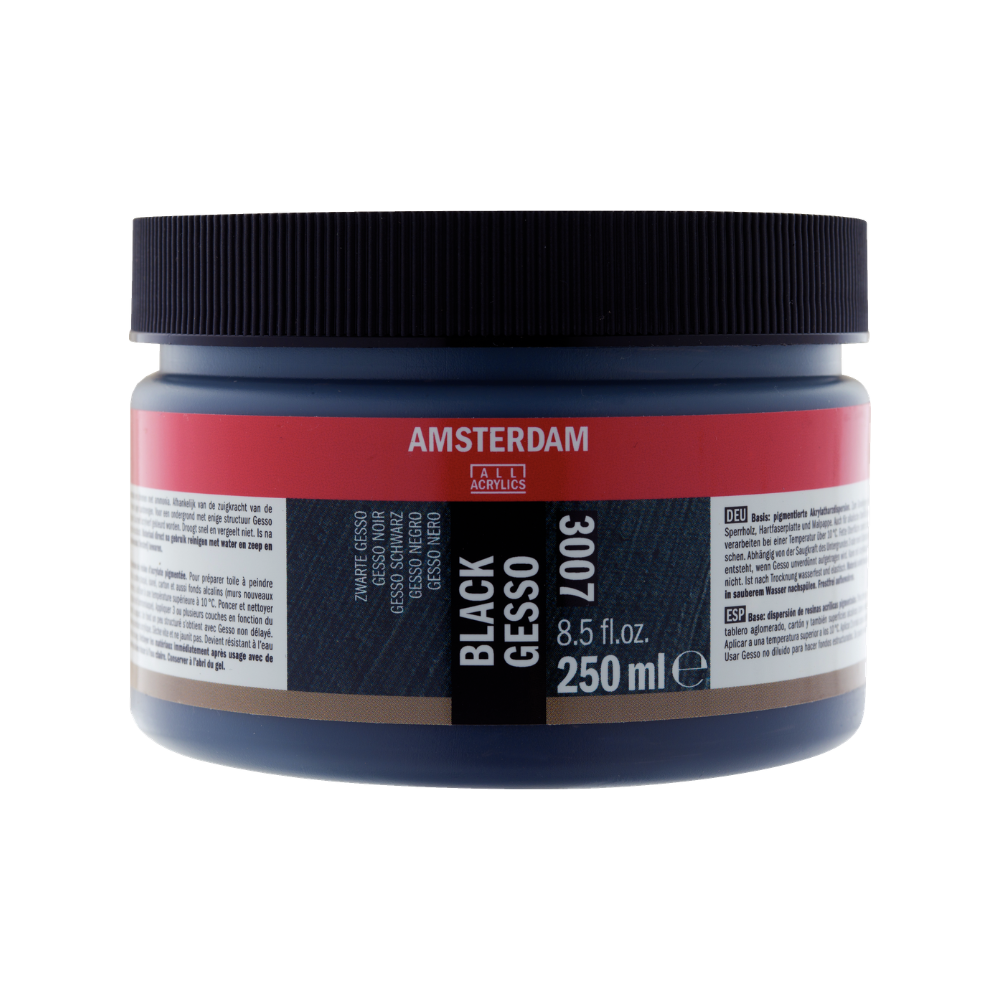Amsterdam Black Gesso, 250 ml