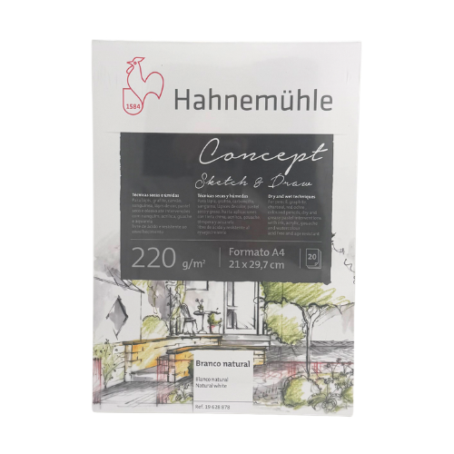 Hahnemühle Concept Sketch & Draw, 20 x A4 ark, 220 g