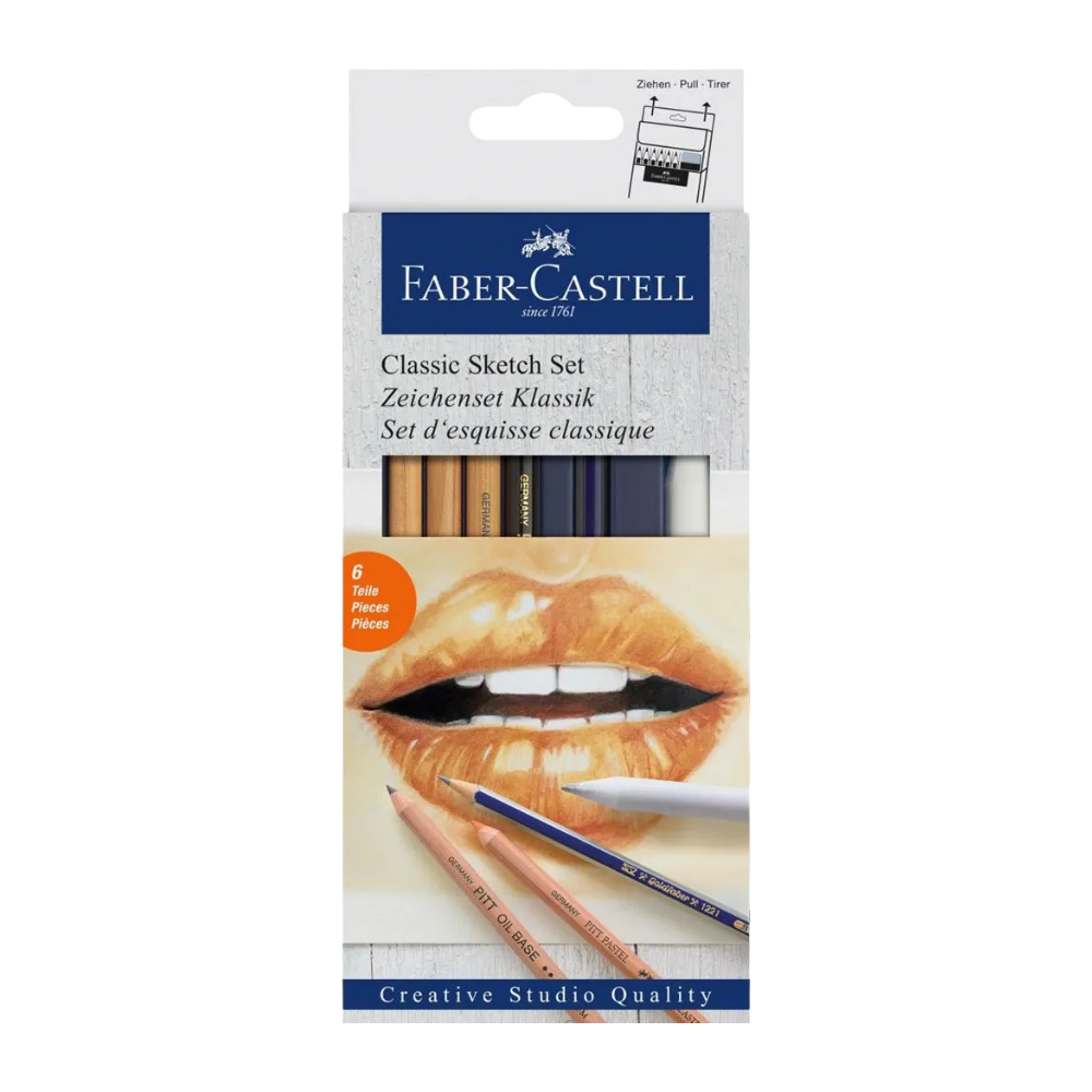Faber-Castell Classic Sketch Sæt – 6 dele