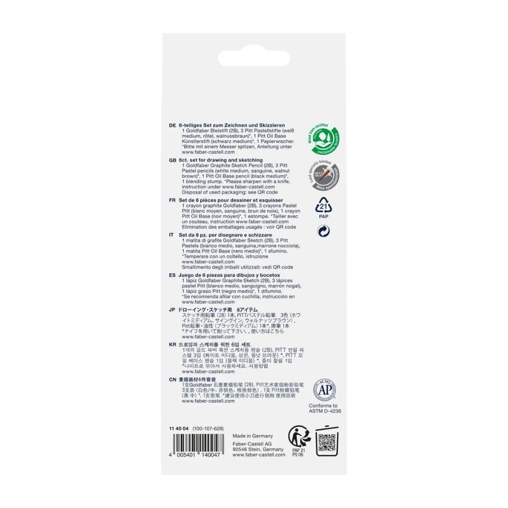 Faber-Castell Classic Sketch Sæt – 6 dele