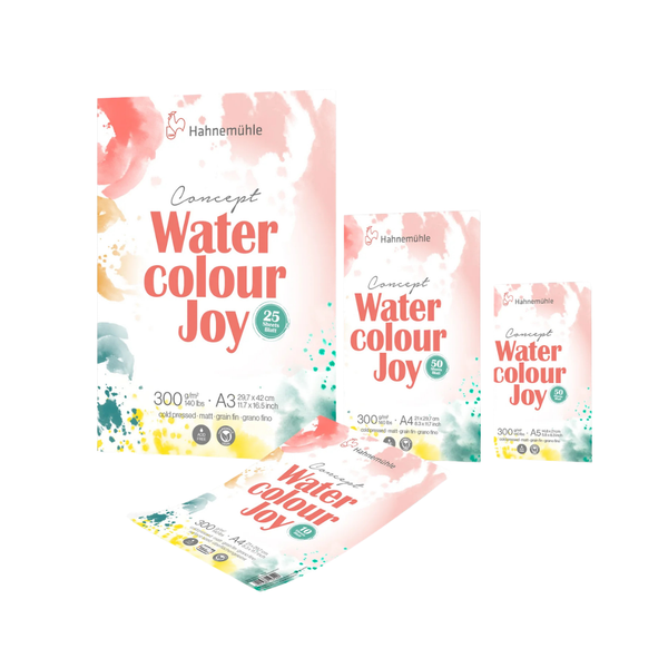 Hahnemühle Concept Watercolour Joy – Koldpresset akvarelpapir 300 g
