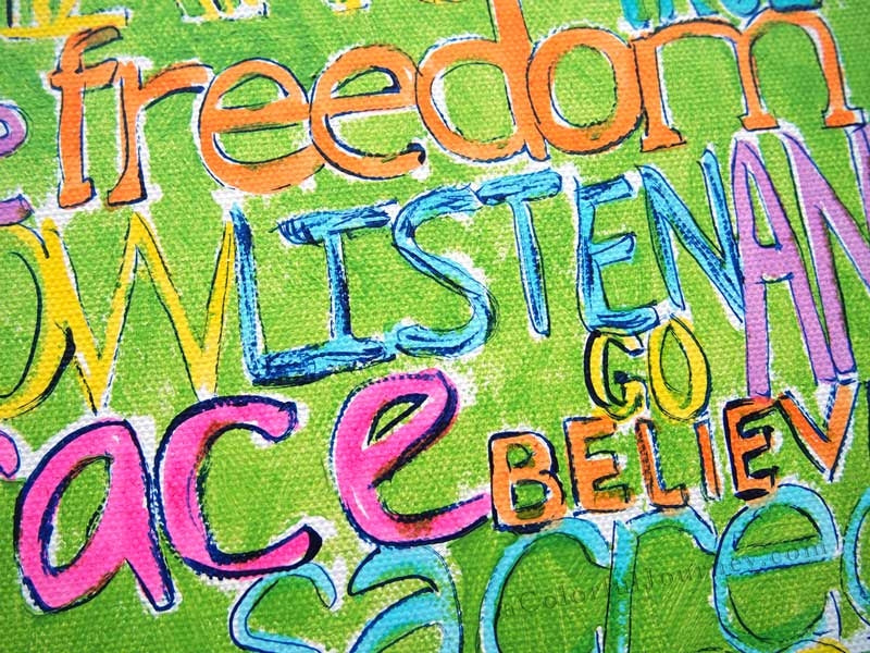 Stencil Girl Use Your Words Mask Stencil, 22,5 x 30,5 cm