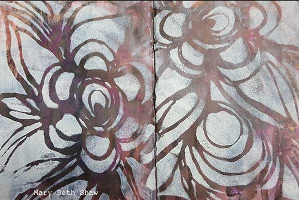 Stencil Girl Floral 1 Stencil, 22,5 x 30,5 cm