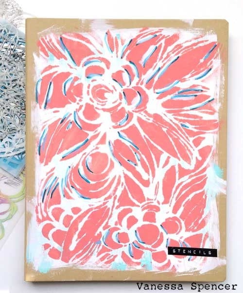 Stencil Girl Floral 1 Stencil, 22,5 x 30,5 cm