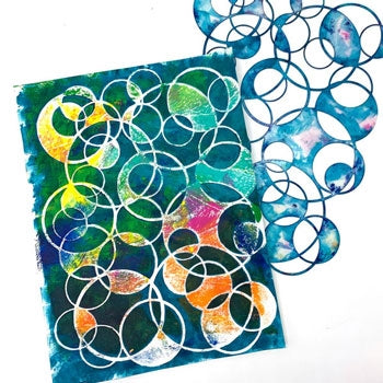 Stencil Girl Circles Overlapping Stencil, 22,5 x 30,5 cm