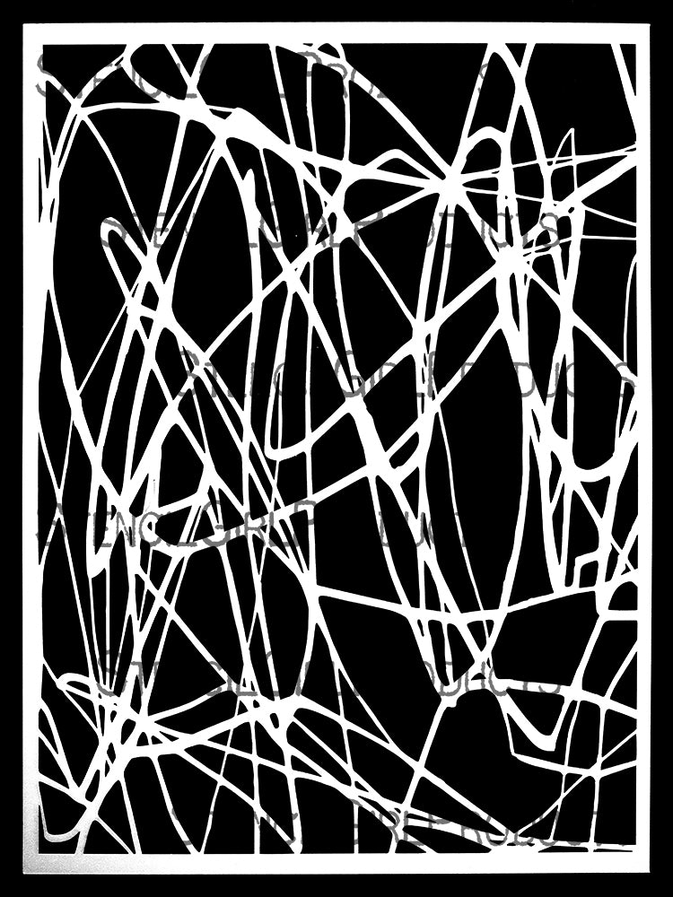 Stencil Girl Scribbley Stencil, 22,5 x 30,5 cm