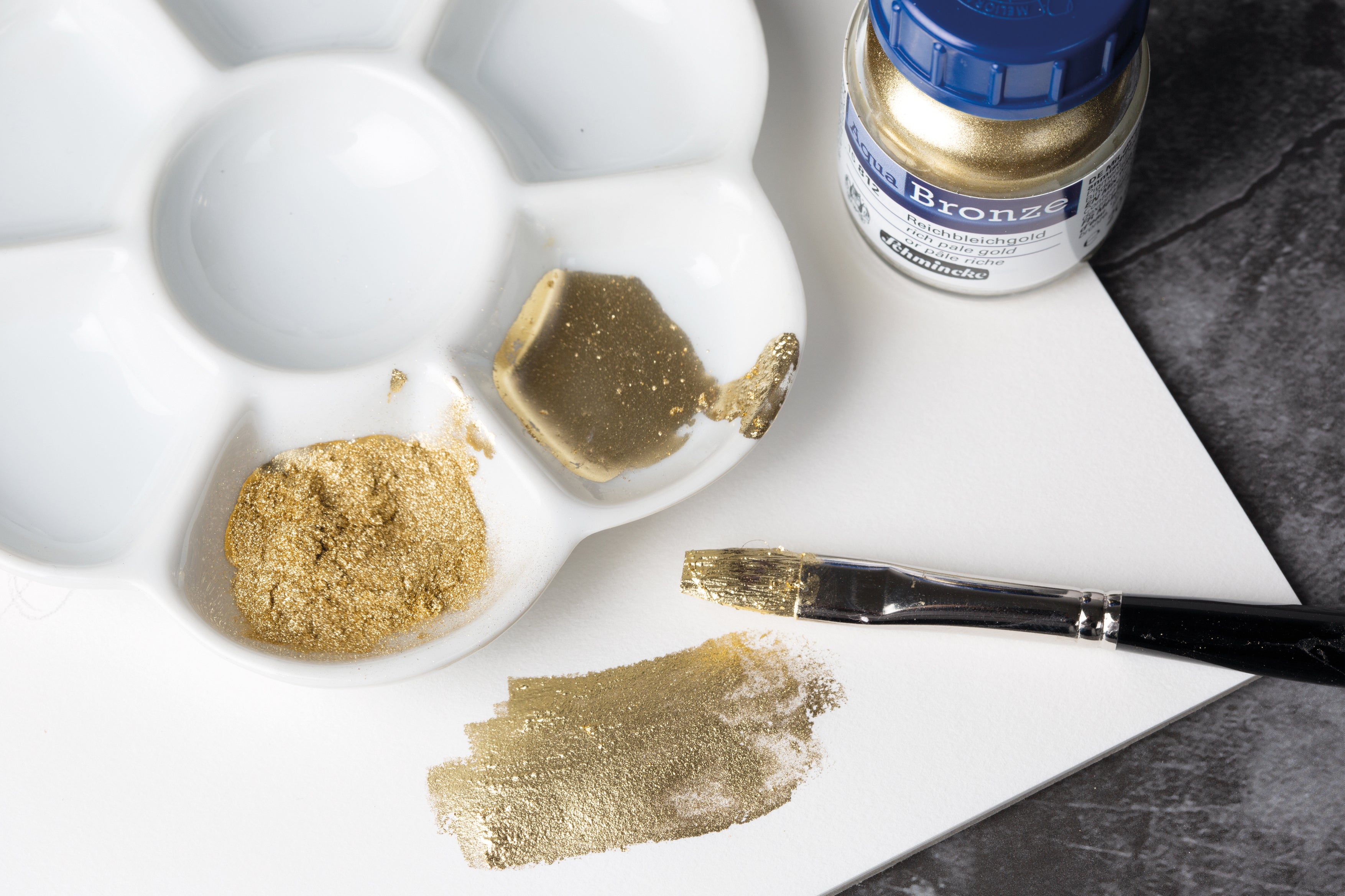 Schmincke Aqua Bronze, Pigment metalpulver