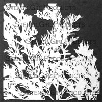 Stencil Girl, Stencil, 15 x 15, Rooted in Nature Botanical,