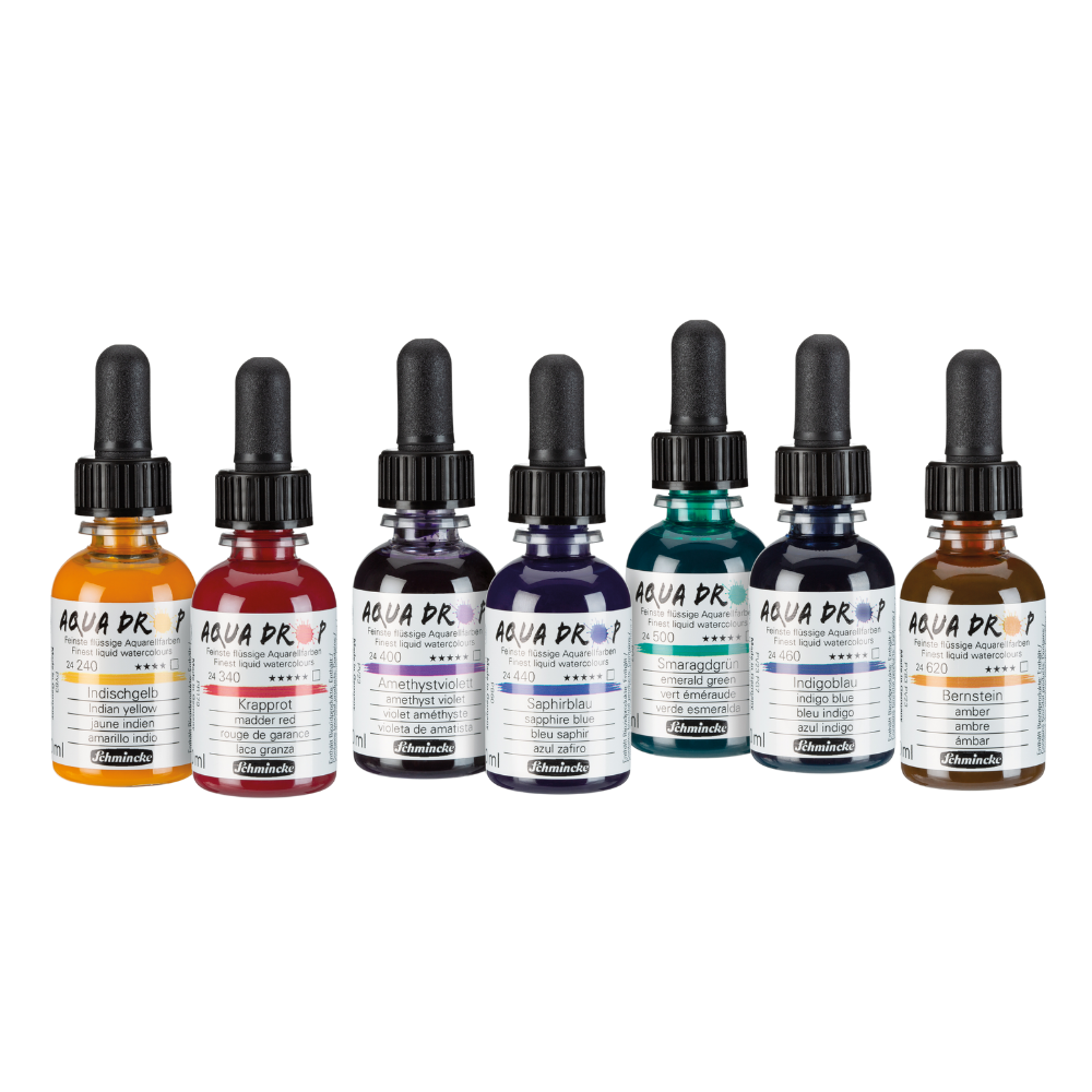 Schmincke Aqua Drop, Flydende akvarelfarver