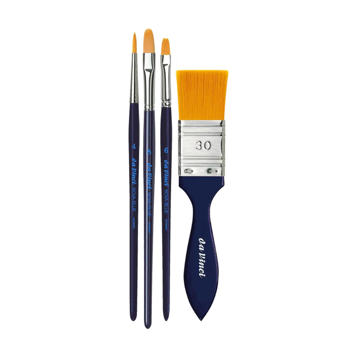 da Vinci, NOVA BLUE, blandet, penselsæt, 4 stk.