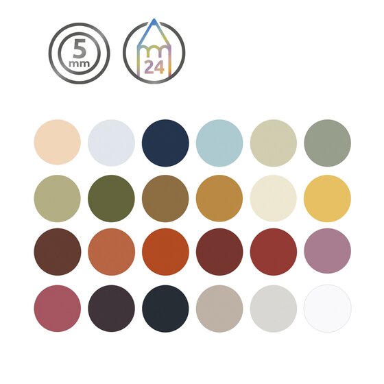 Derwent, farveblyanter, 24 stk