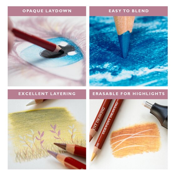 Derwent, farveblyanter, 24 stk