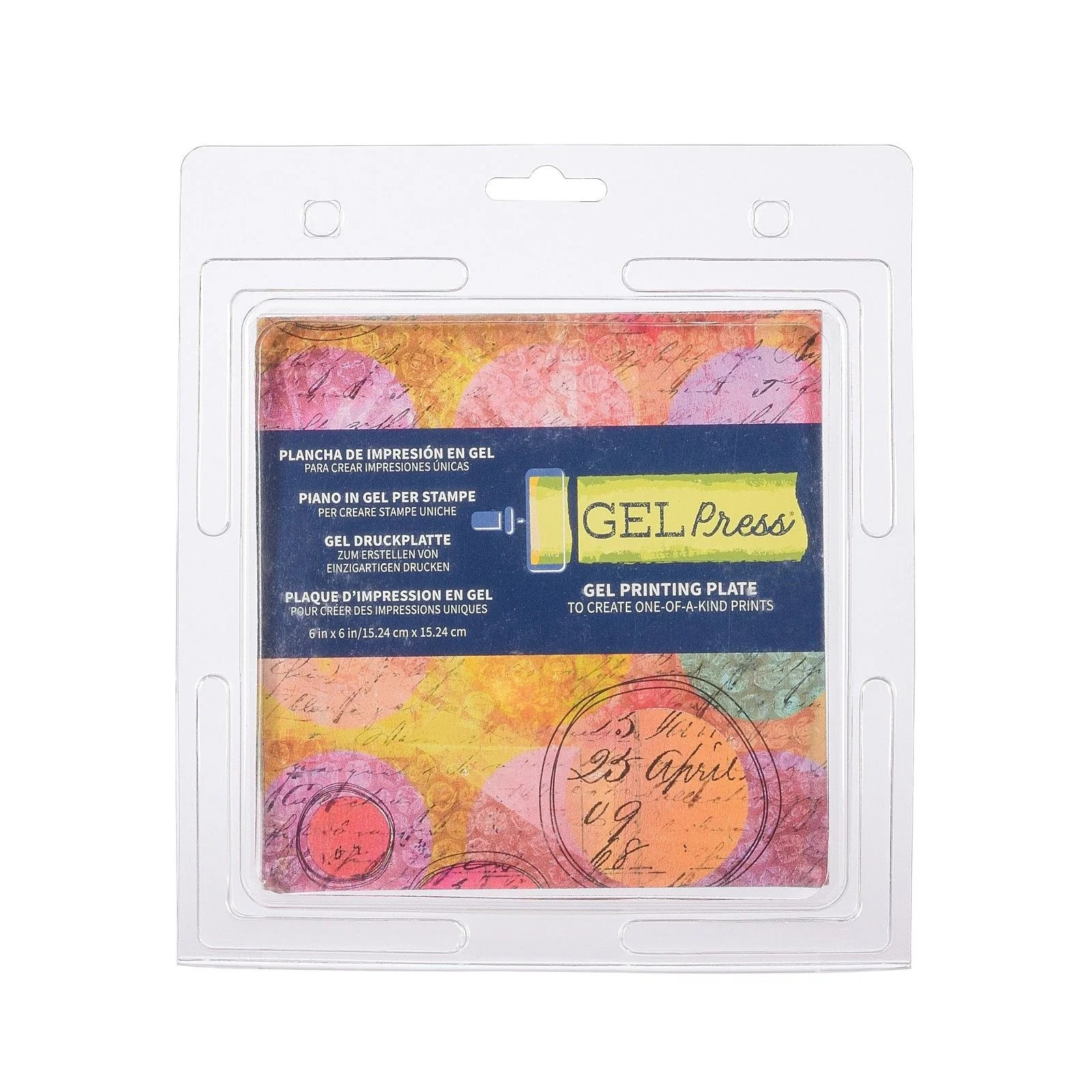 Gel Press plate, 15,3 x 15,3 cm