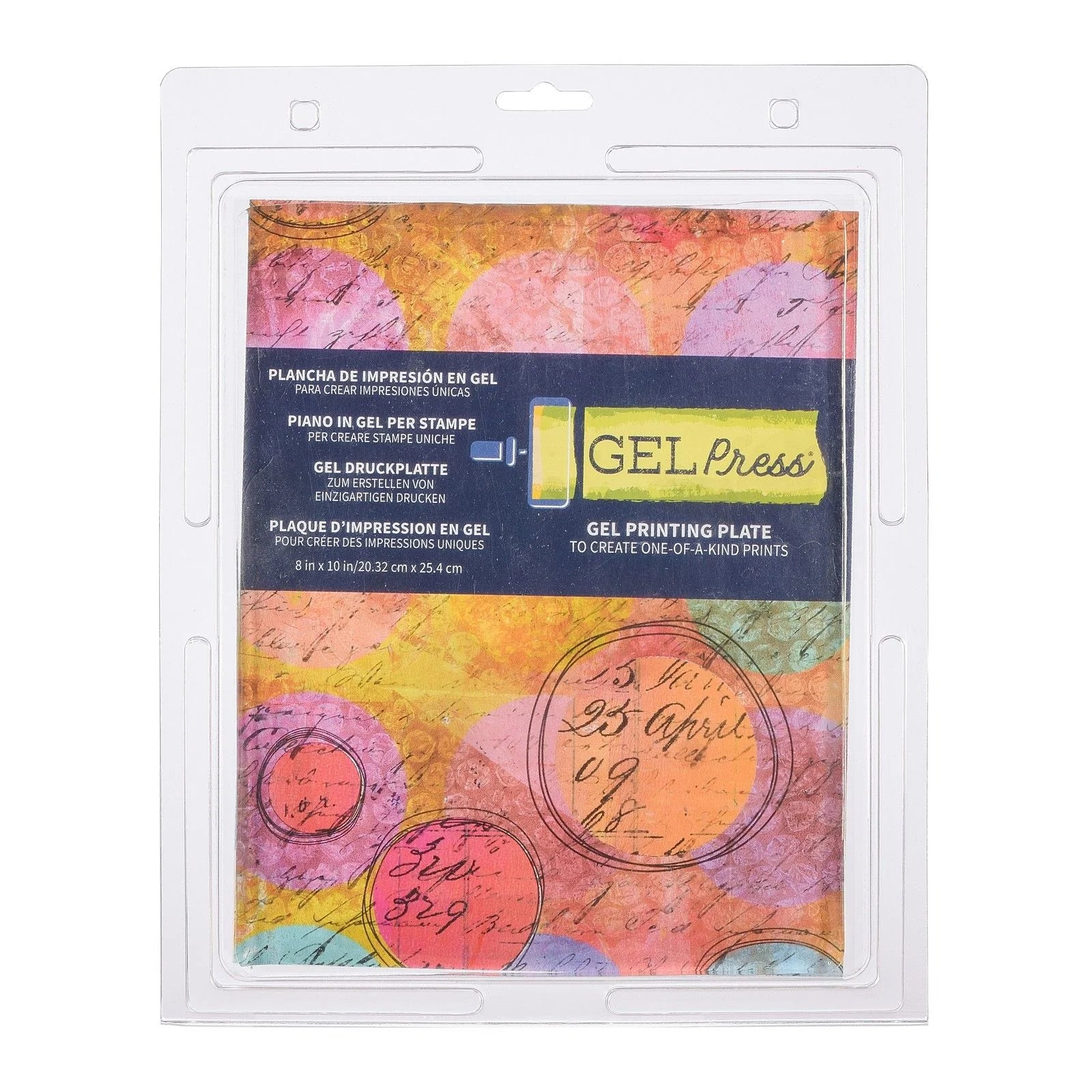 Gel Press plate, 20,32 x 25,4 cm