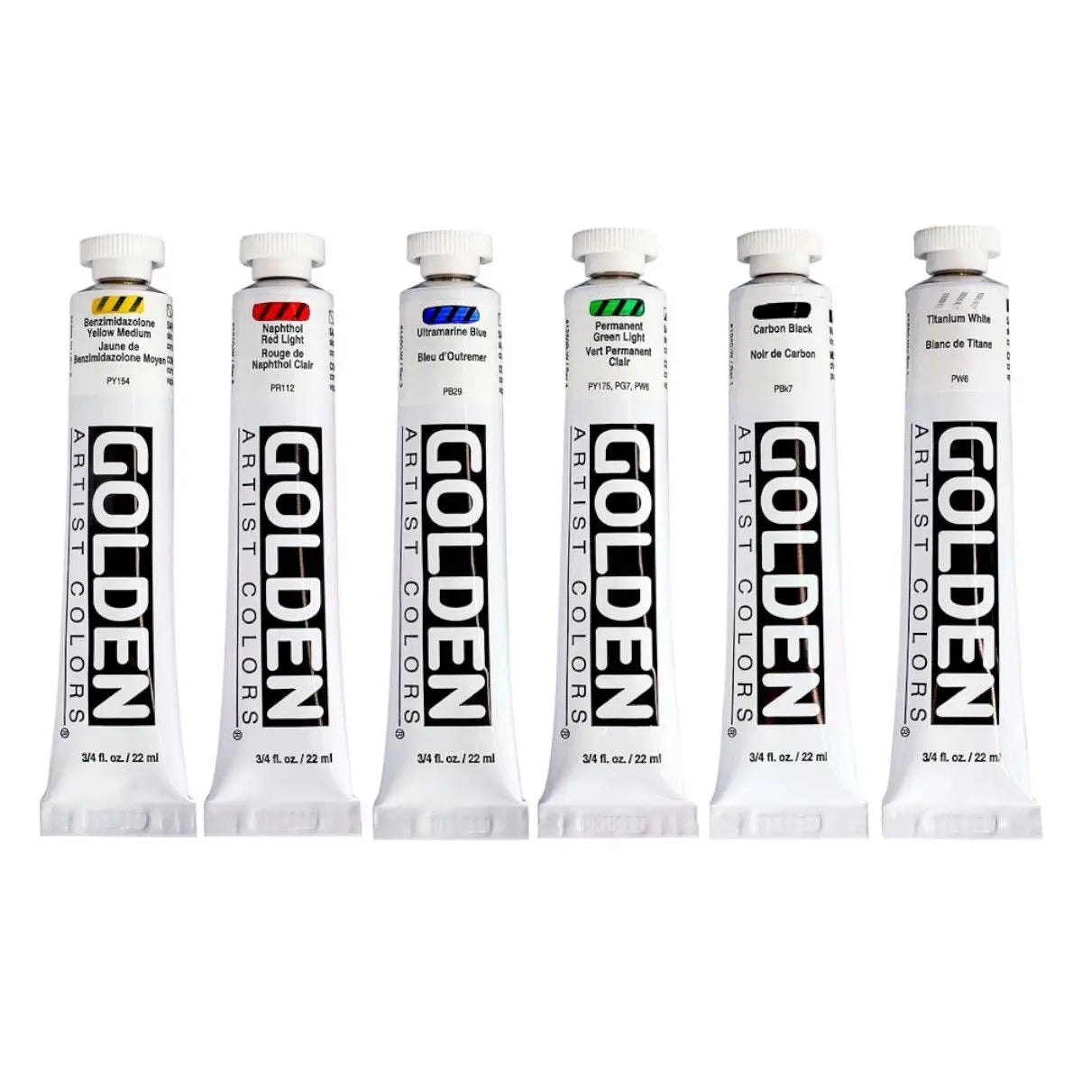 Golden sæt, Heavy Body, Intro sæt, 6 x 22 ml