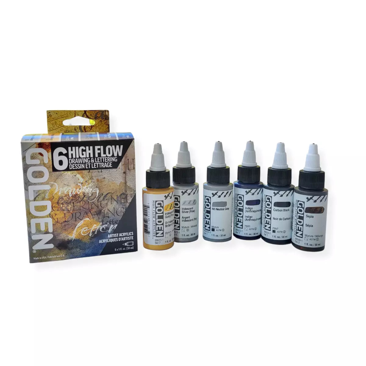 Golden sæt, High Flow D&L, 6 x 30 ml