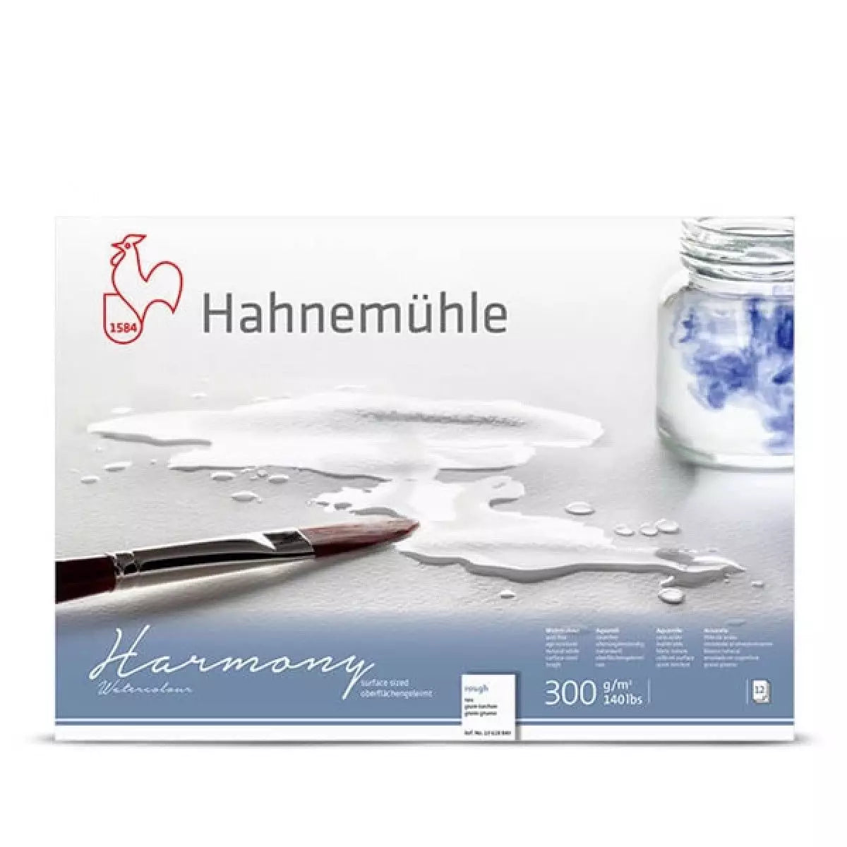 Hahnemühle, Harmony, Akvarel blok, Rough, 300 g., 12 ark