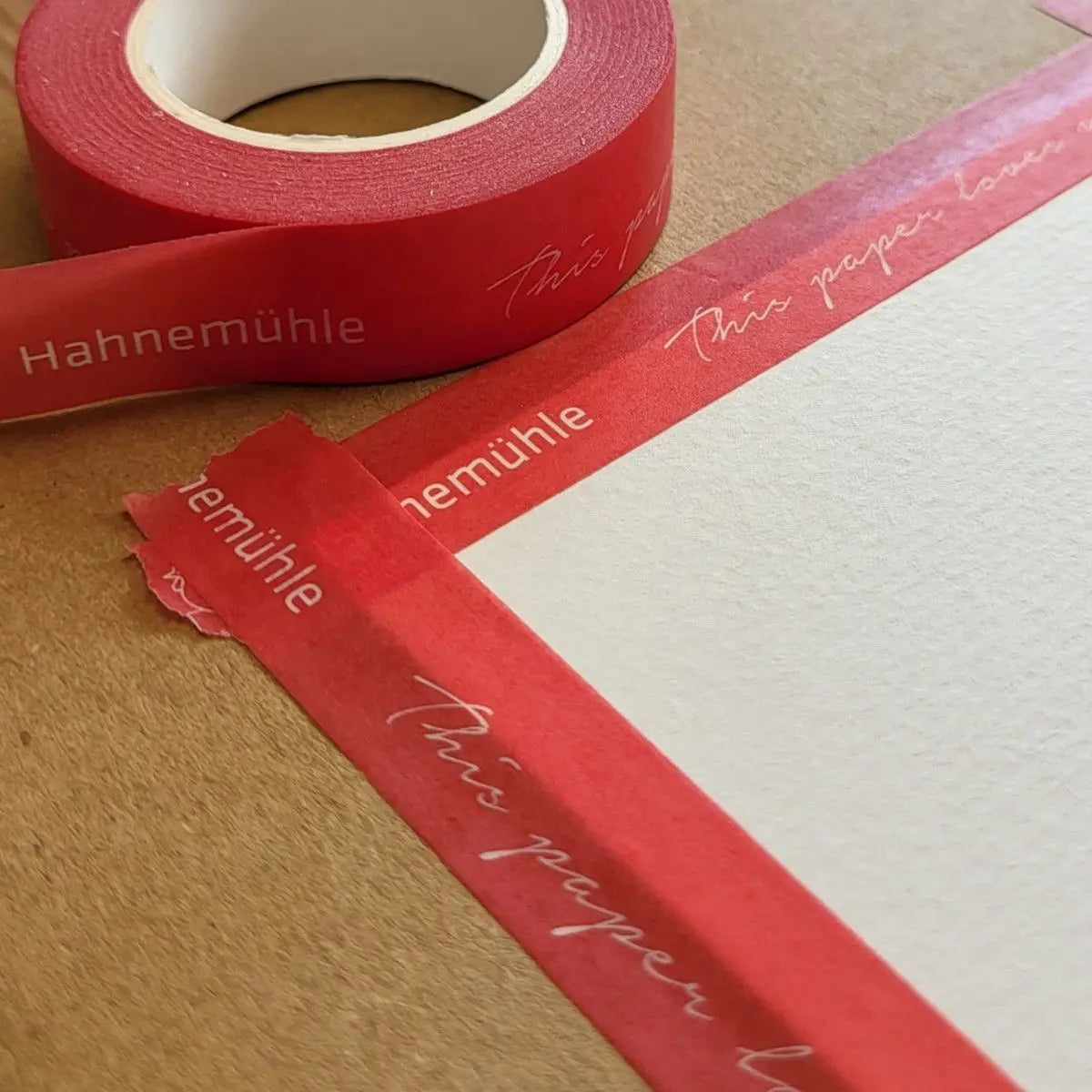 Hahnemühle, washi masking tape, rød