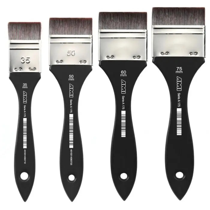 Lak pensel, A175, korte syntetiske børster