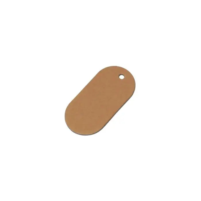 Manilla tag, pap, 4 x 8 cm, 1 stk.