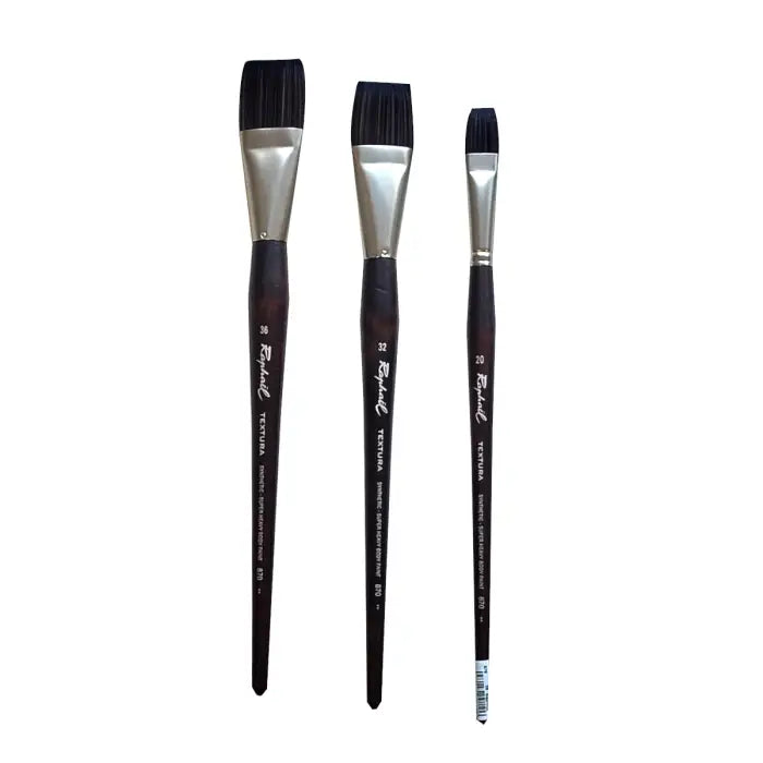 Raphael, Textura, Flad pensel