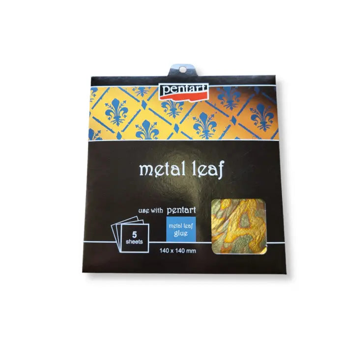 Slagmetal, Flamme-Guld, V01, 14 x 14 cm, 5 ark