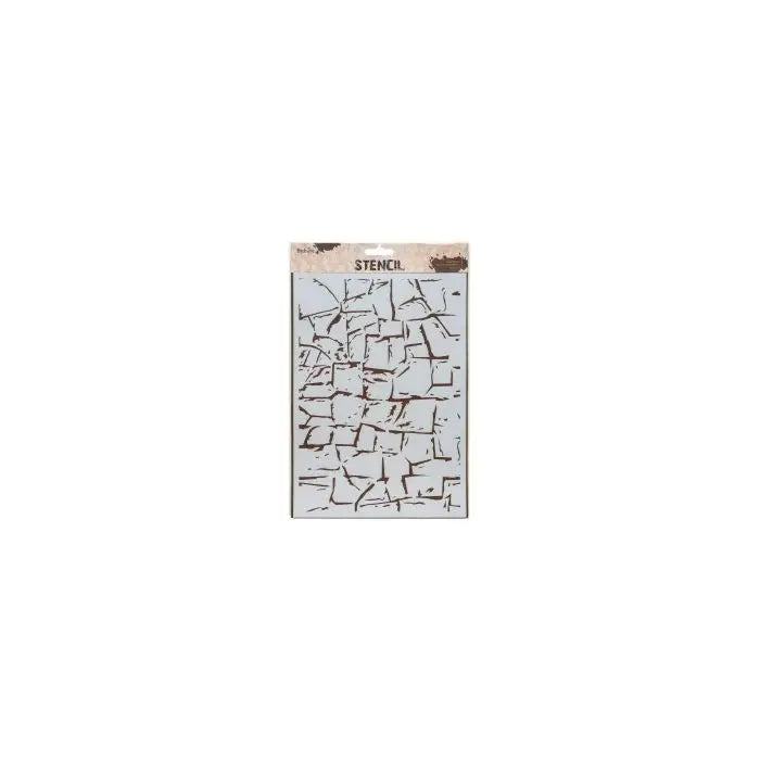 Stencil, 21 x 30 cm. "Rock wall"