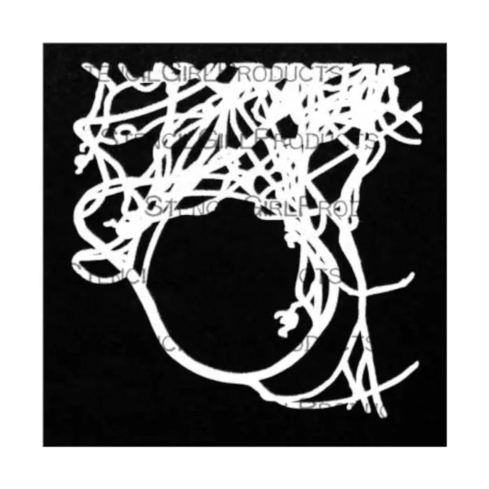 Stencil Girl, Stencil, 10 x 10, Petite Oval Wisteria Vine