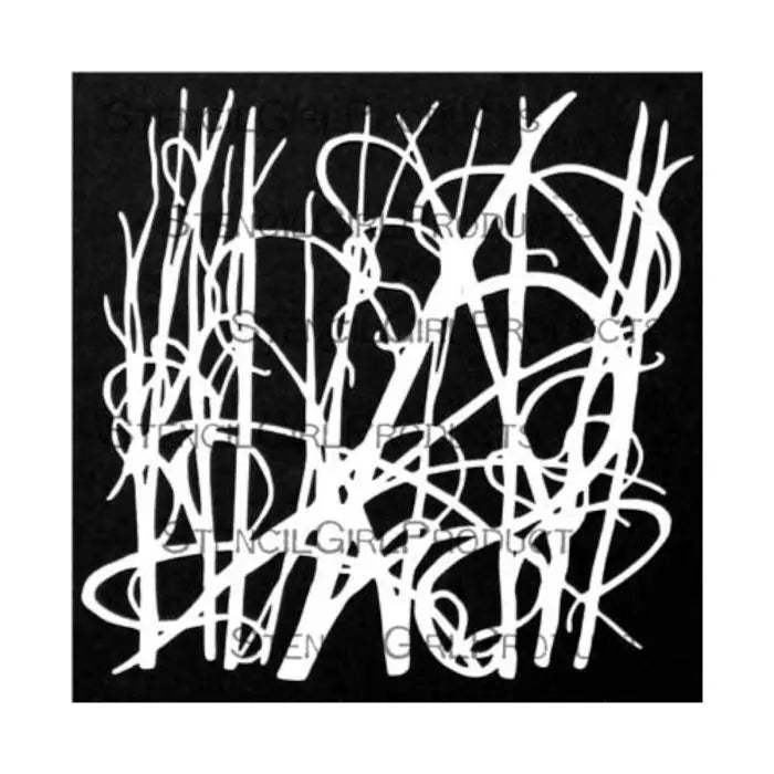 Stencil Girl, Stencil, 15 x 15, Dune Grass