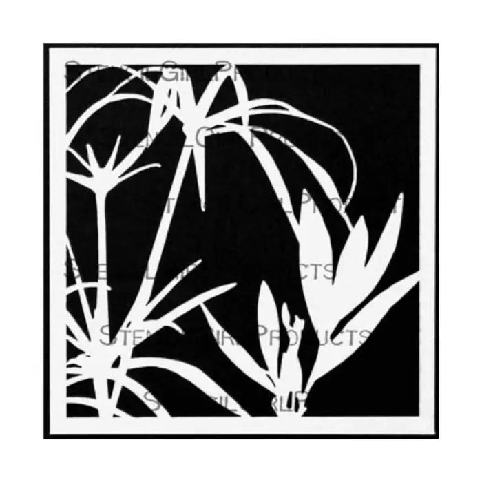 Stencil Girl, Stencil, 15 x 15, Garden at Nemours