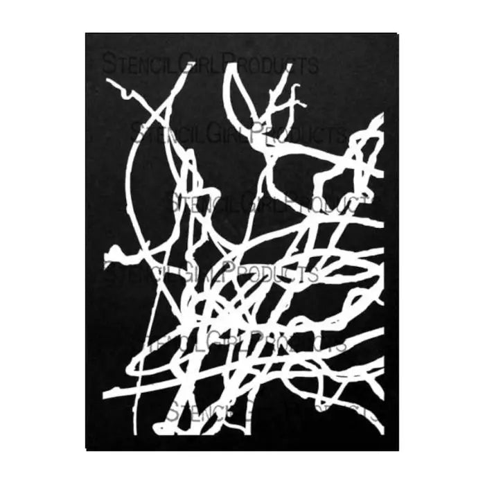 Stencil Girl, Stencil, 22,5 x 30,5, Bare Wisteria