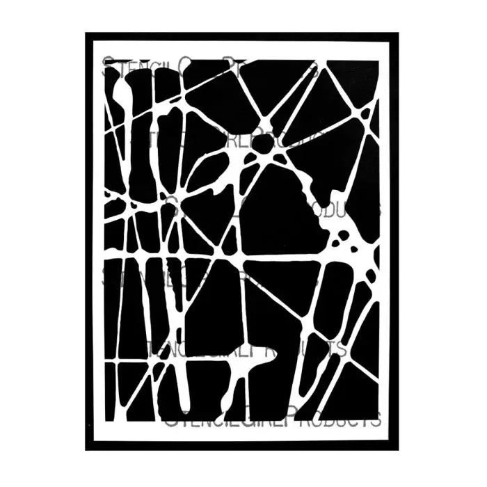 Stencil Girl, Stencil, 22,5 x 30,5, Kintsugi