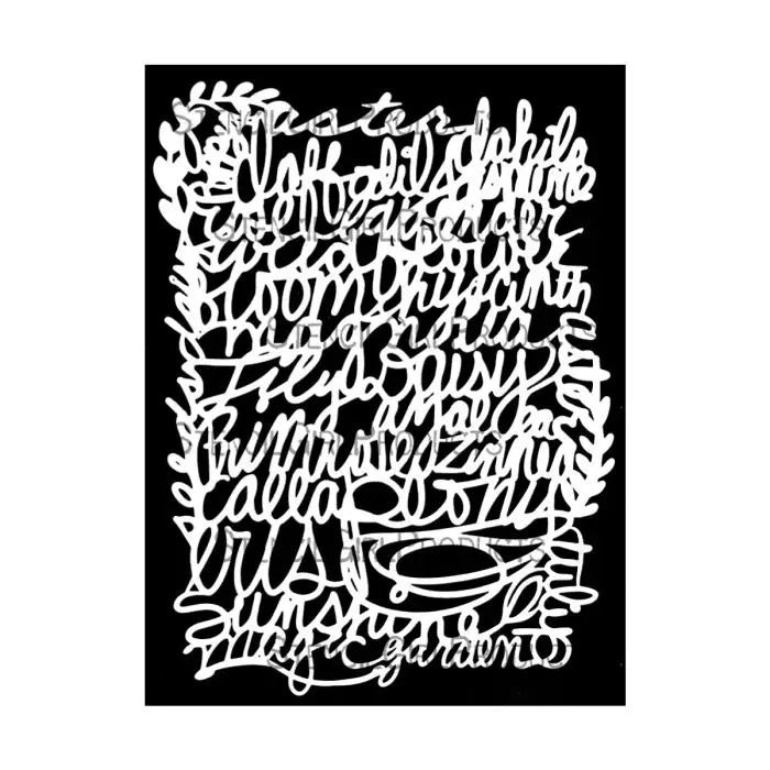 Stencil Girl, Stencil, 22,5 x 30,5, Magic Garden