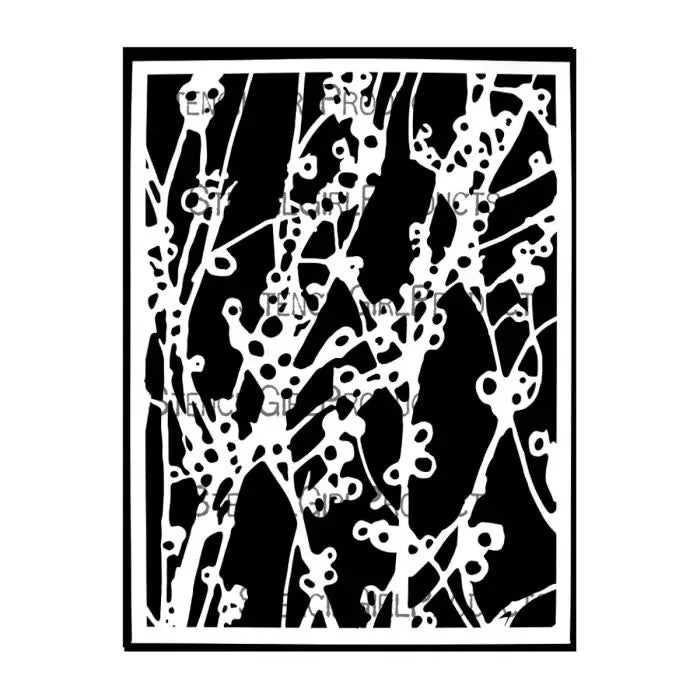 Stencil Girl, Stencil, 22,5 x 30,5, Rooted in Nature Berries