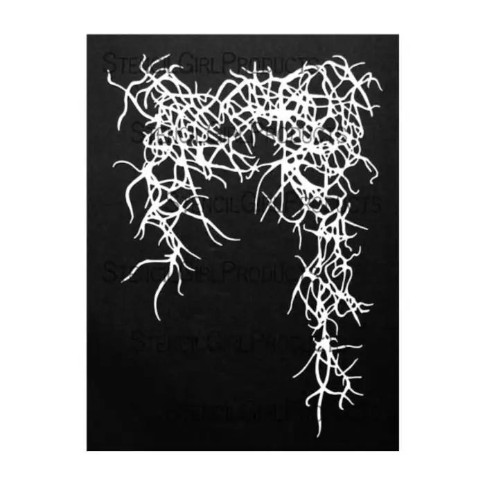 Stencil Girl, Stencil, 22,5 x 30,5, Sultry Southern Spanish Moss