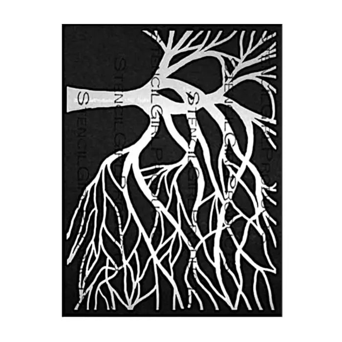 Stencil Girl, Stencil, 22,5 x 30,5, Windswept Tree Mask