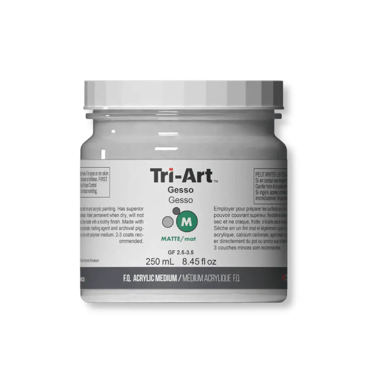 Tri-Art, Gesso, Hvid, 250 ml