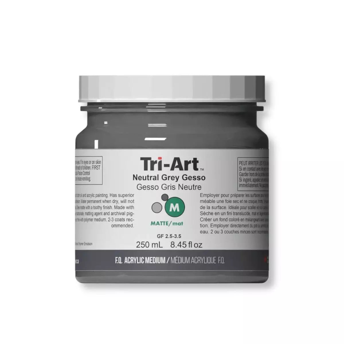 Tri-Art, Gesso, Neutral Grey, 250 ml