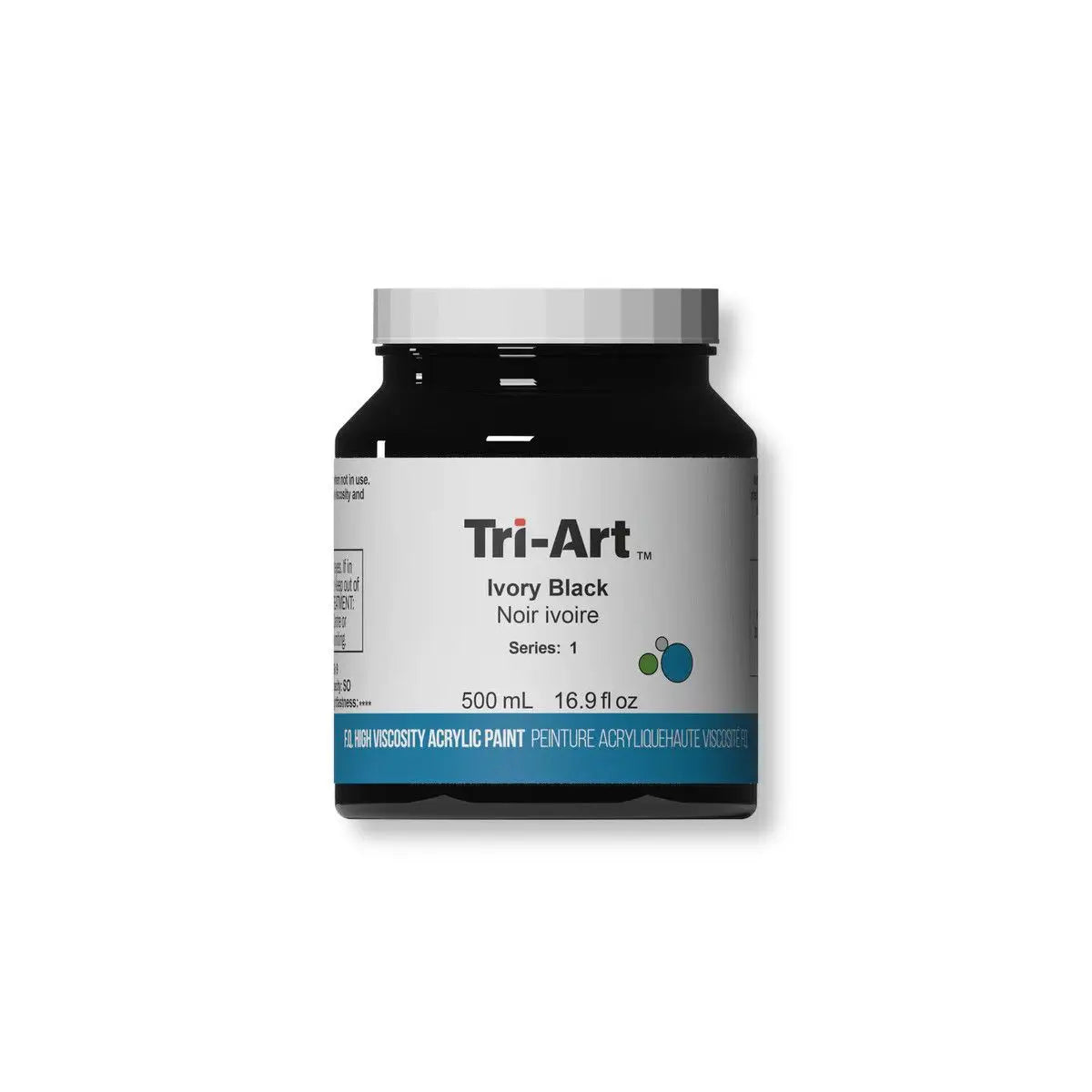 Tri-Art, High Viscosity (HB), 500 ml. - Ivory Black