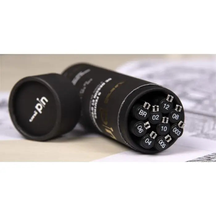 Uni Pin, The Tube, fineliner pen, 9 stk, sort